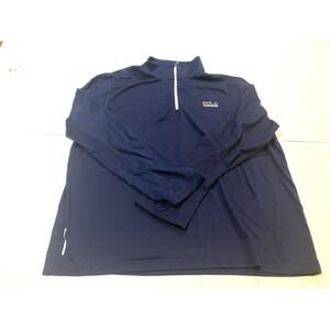 Ralph Lauren Polo Sport Performance Quarter Zip Mens 2XL Blue Polyester Pullover